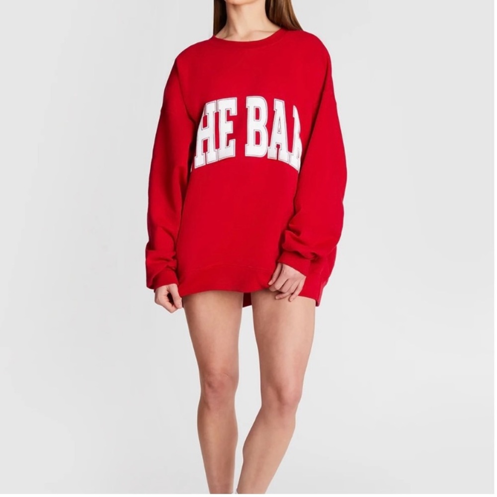 The Bar Varsity Sweatshirt - Ruby Red